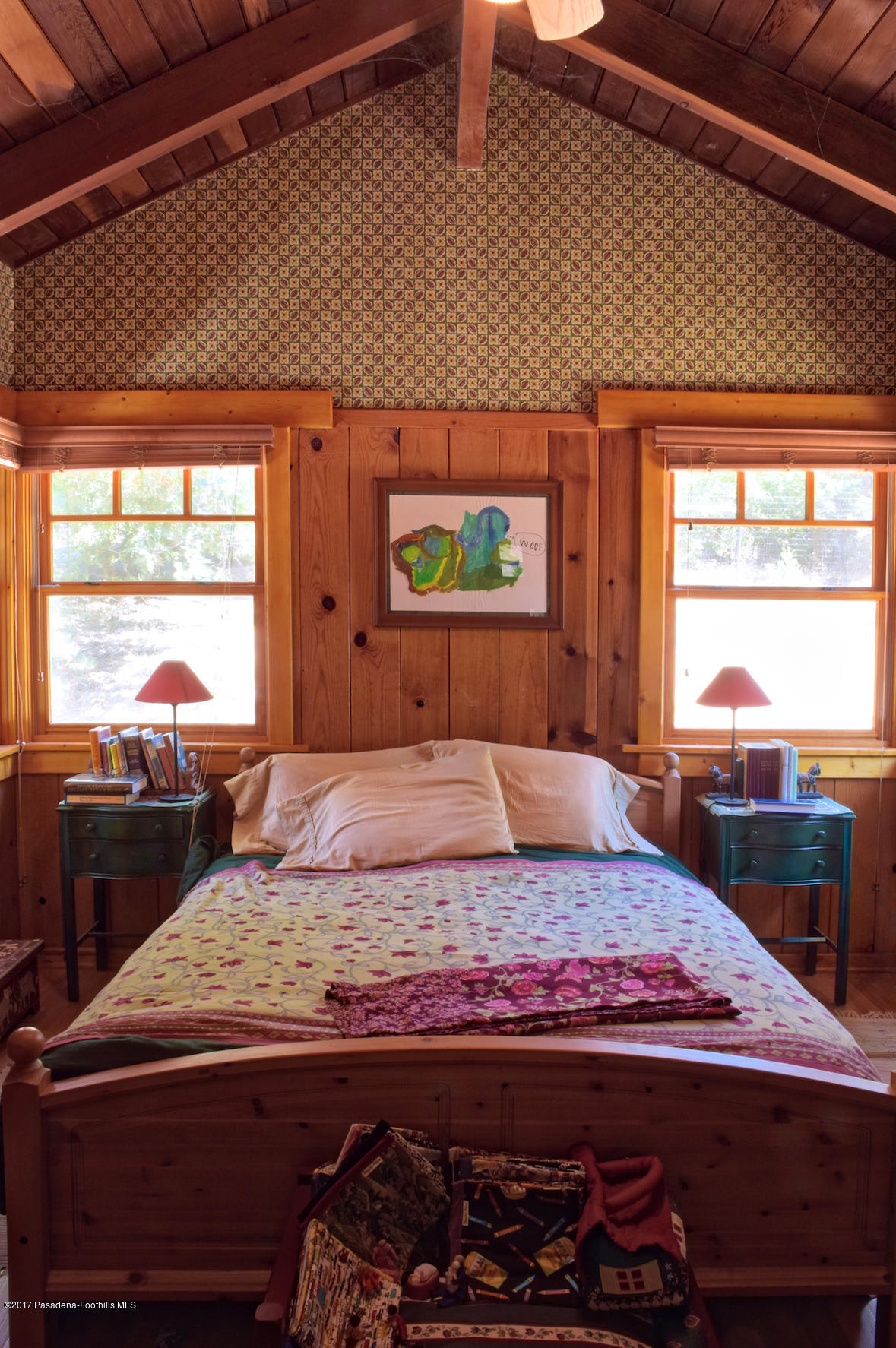 53225 Tollgate Road Idyllwild, CA 92549 - Photo 11 of 24 a bedroom with a bed and a window