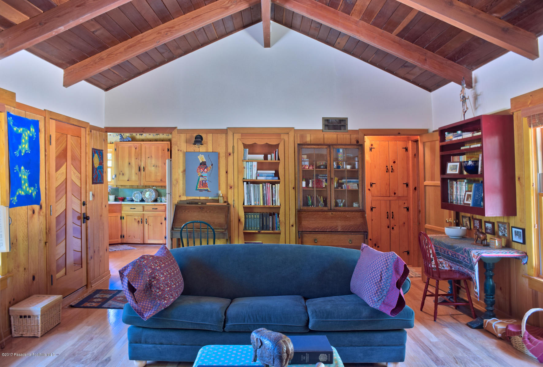 53225 Tollgate Road Idyllwild, CA 92549 - Photo 5 of 24 a living room with furniture and wooden floor