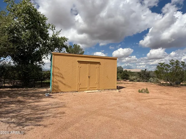 a view of outdoor space with seating area