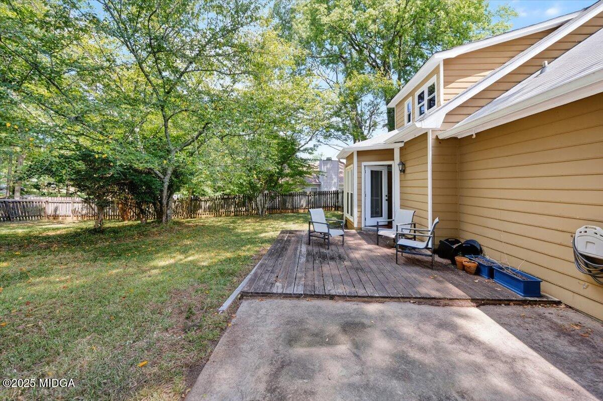 117 Chadwick Drive Macon, GA 31210 - Photo 25 of 32 a view of a house with backyard and sitting area