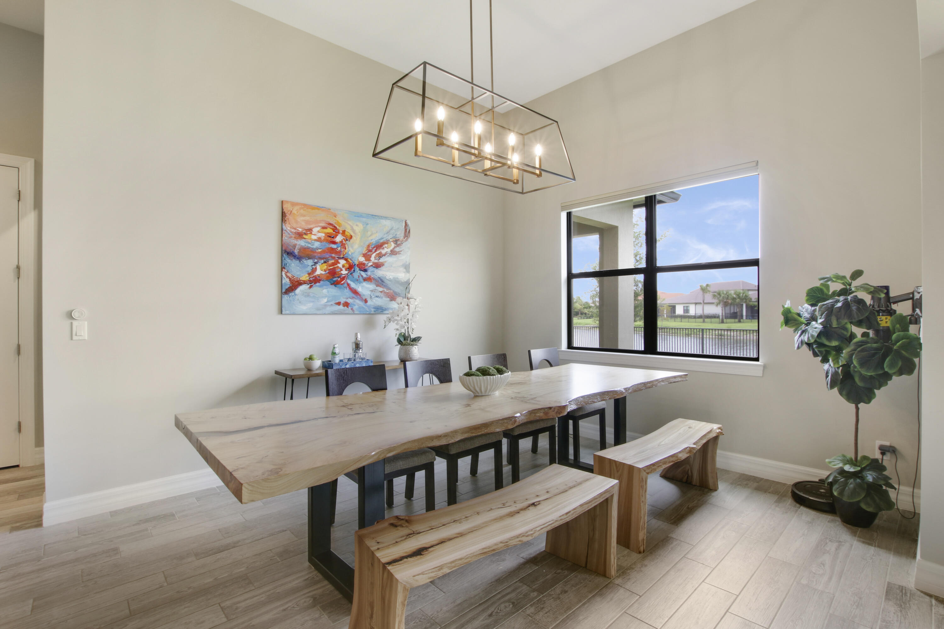 126 Indigo River Point Jupiter, FL 33478 - Photo 18 of 59 Dining Area w/ Custom Lighting