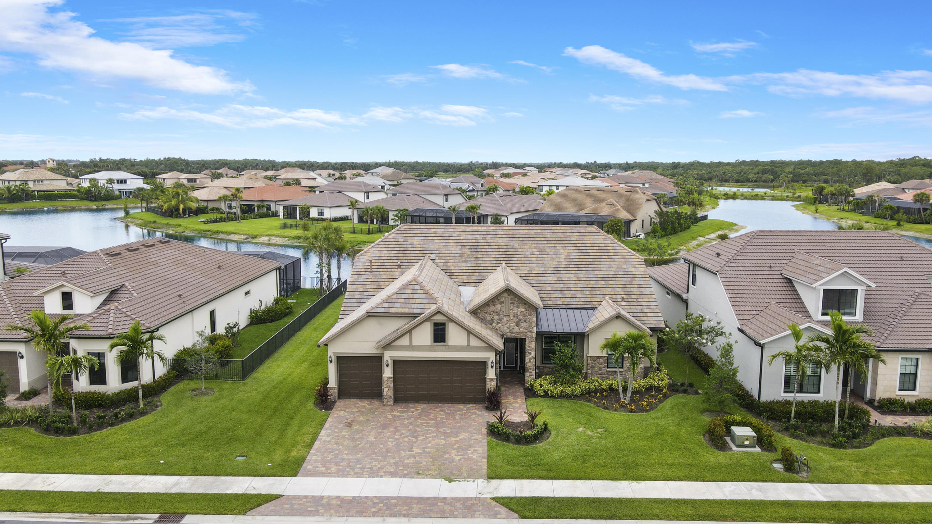126 Indigo River Point Jupiter, FL 33478 - Photo 39 of 59 Aerial View Front of Home