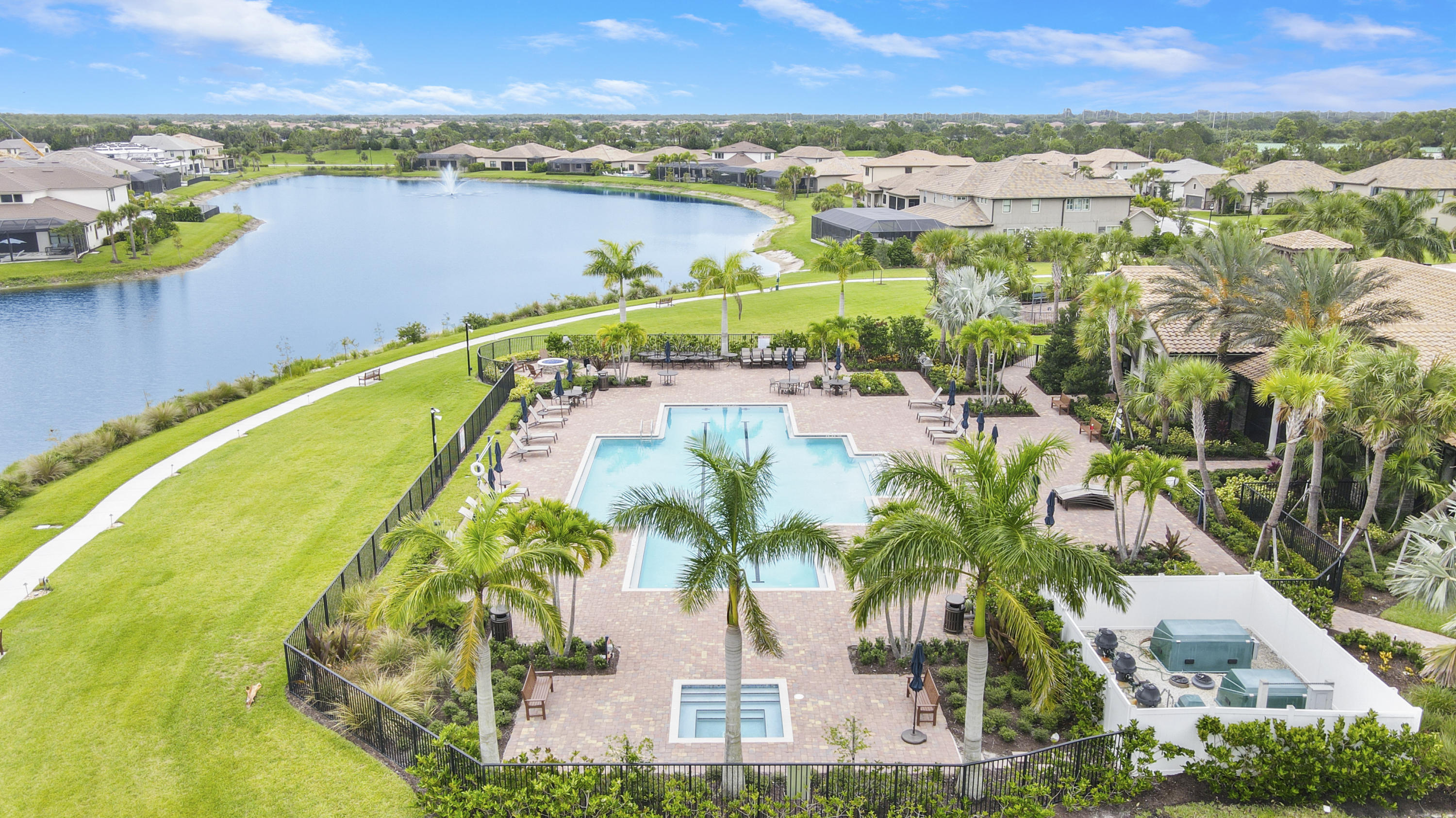 126 Indigo River Point Jupiter, FL 33478 - Photo 50 of 59 Aerial View of Community Pool
