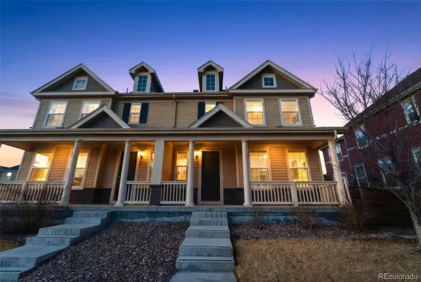 a front view of a house