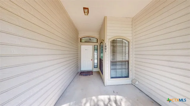 a view of front door of a house