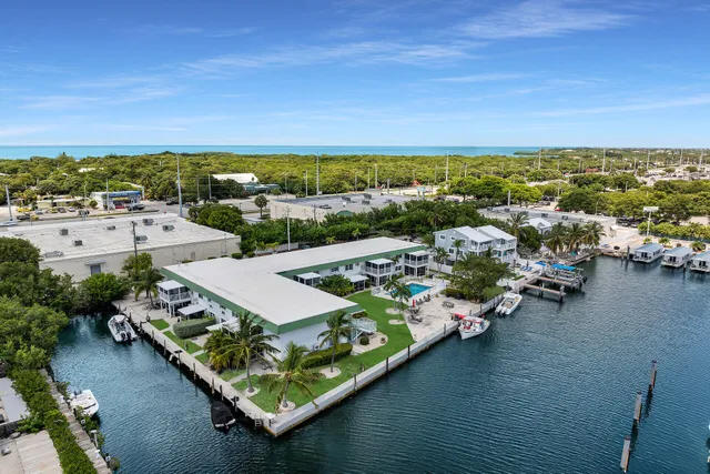 an aerial view of a house with a lake view