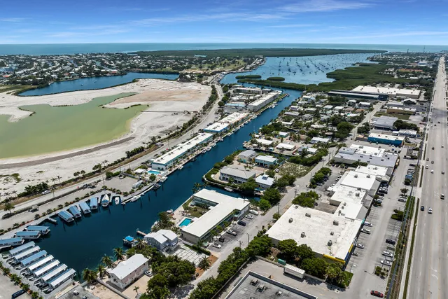 an aerial view of a city