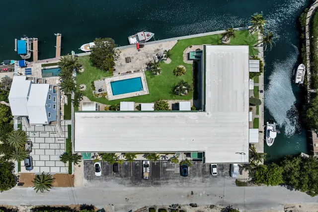 an aerial view of a city