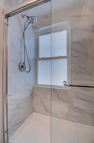 a room with pool table