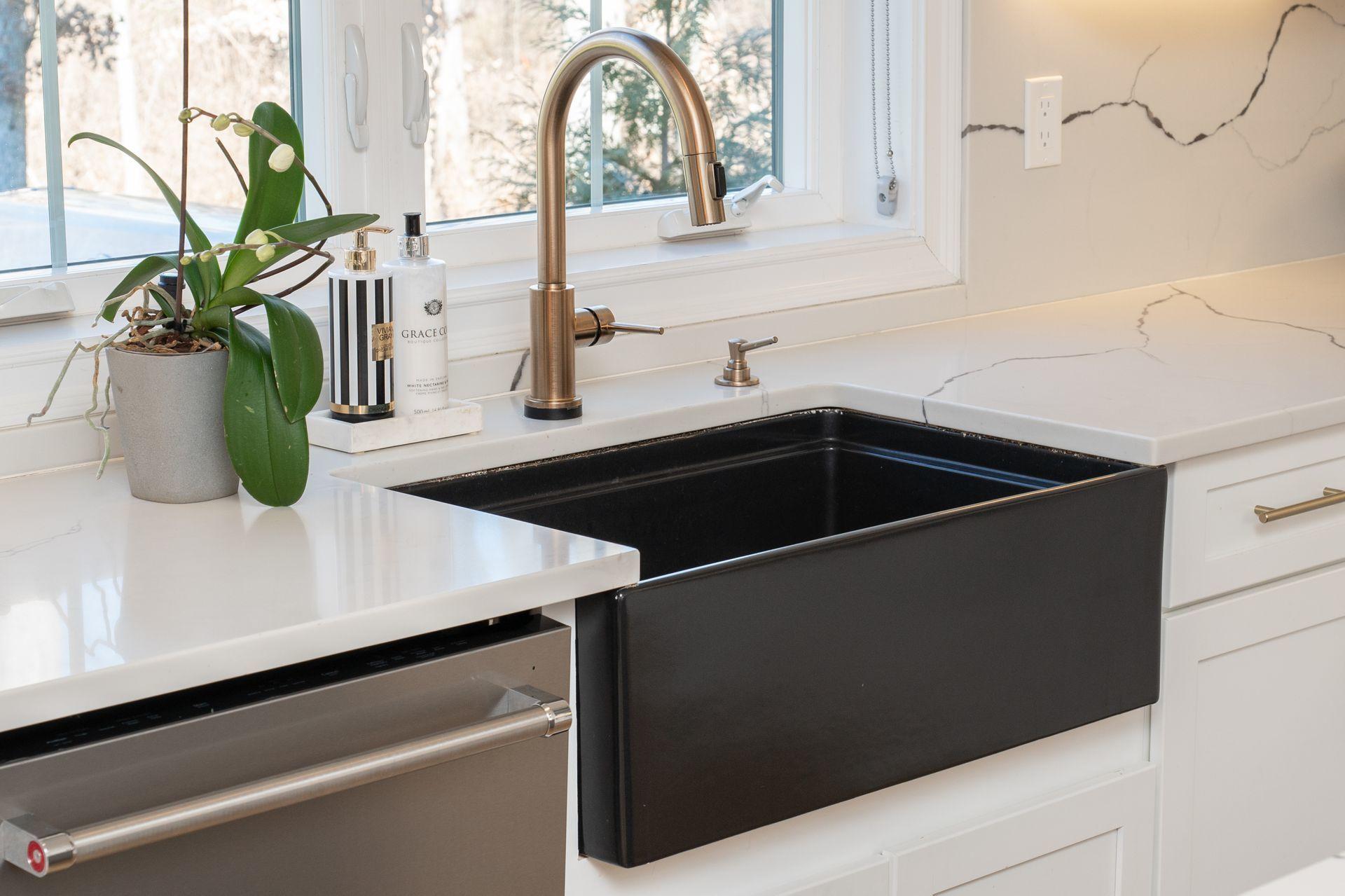 716 Cheese Spring Road New Canaan, CT 06840 - Photo 18 of 56 a close view of sink and tap