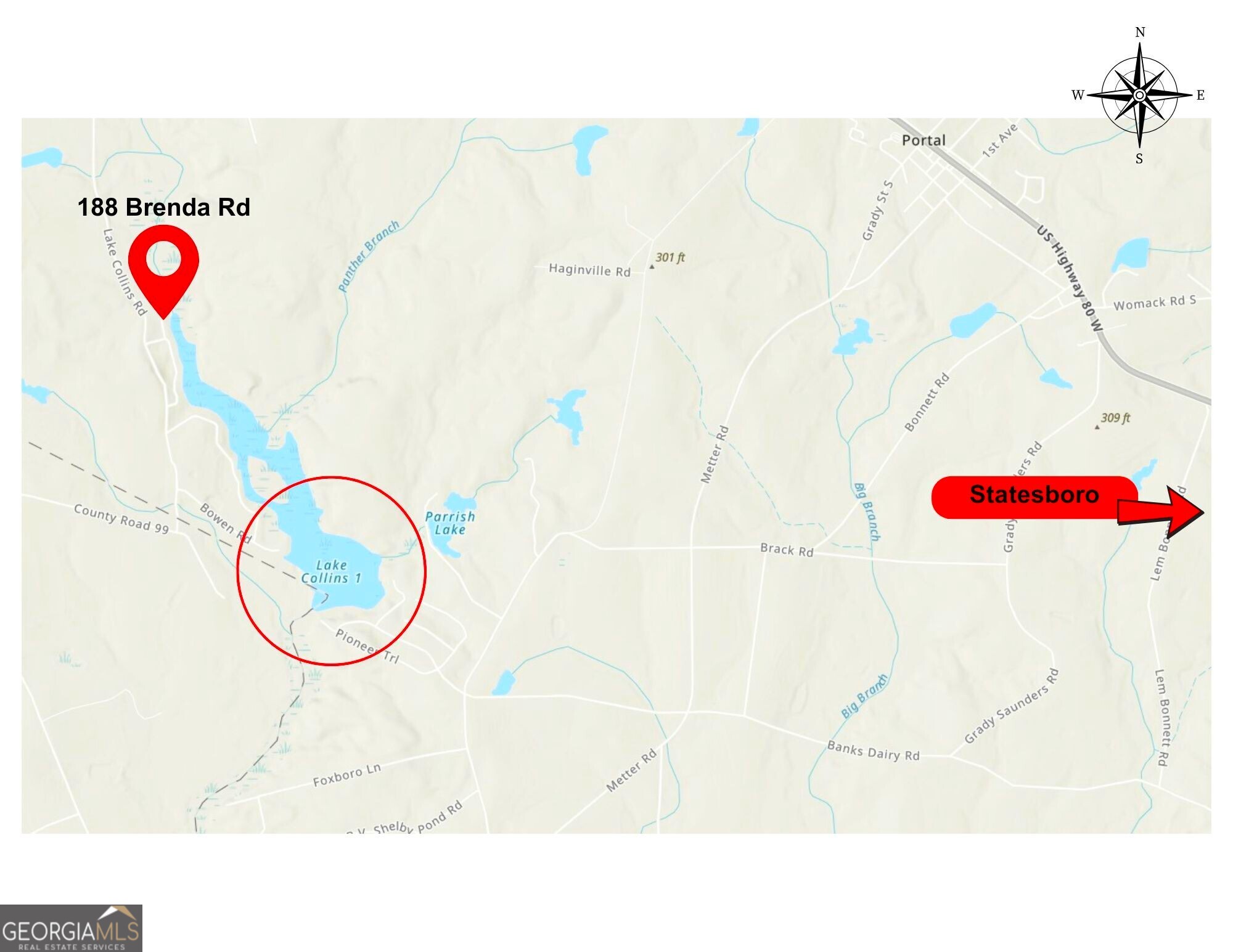 188 Brenda Road Twin City, GA 30471 - Photo 48 of 48 a picture of a bathroom with a sink and a mirror