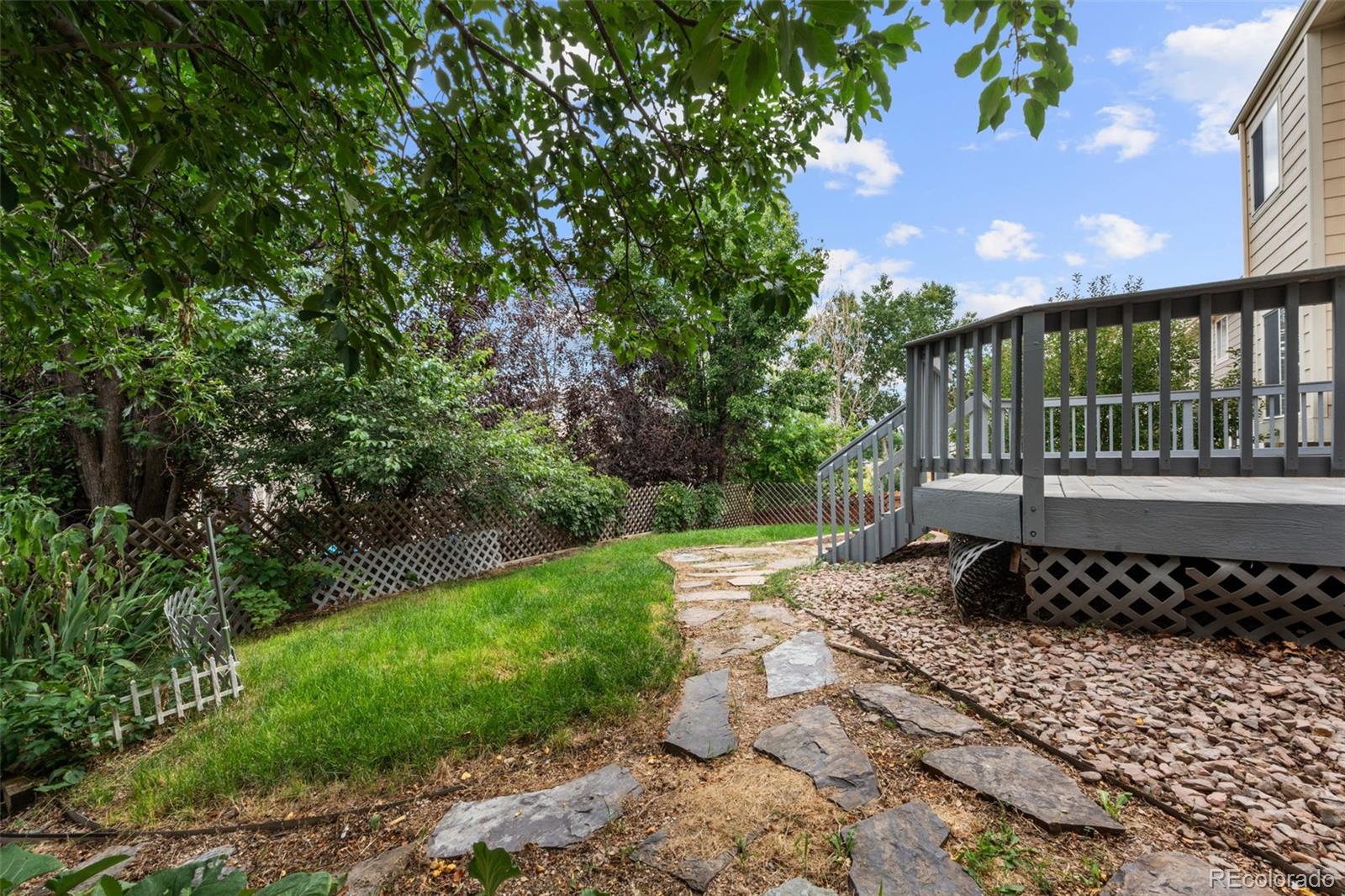 20412 East Chenango Place Aurora, CO 80015 - Photo 23 of 25 a view of a black and white house with a yard