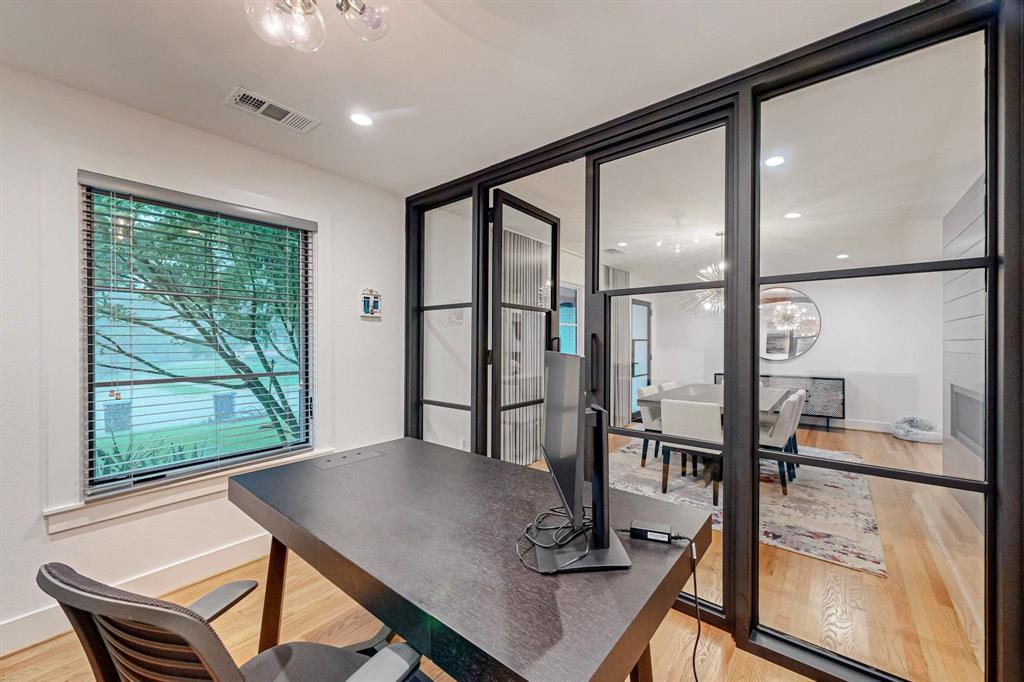 4423 Springside Lane Dallas, TX 75214 - Photo 13 of 40 a view of a dining room with furniture window and outside view