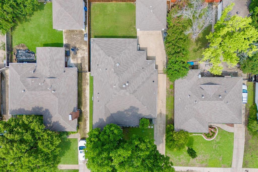 4423 Springside Lane Dallas, TX 75214 - Photo 38 of 40 an aerial view of a house with garden