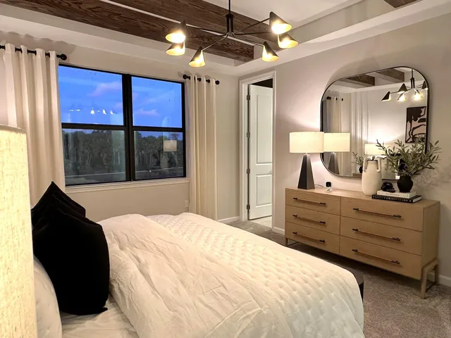 a bathroom with a sink vanity and a mirror