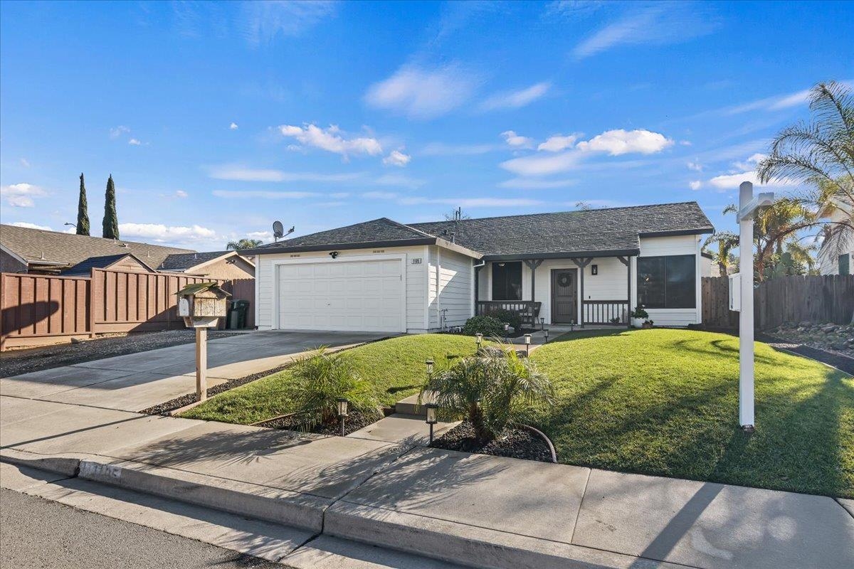 1105 Deerpark Road Oakley, CA 94561 - Photo 2 of 25 Ranch-style house with driveway, covered porch, and an attached garage