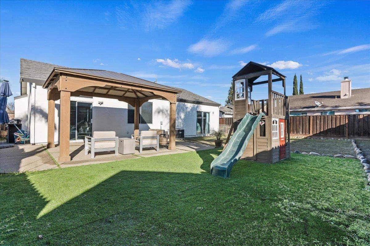 1105 Deerpark Road Oakley, CA 94561 - Photo 22 of 25 View of playground with a gazebo and a patio