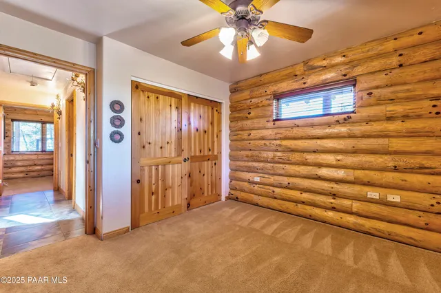 a view of porch with wooden floor