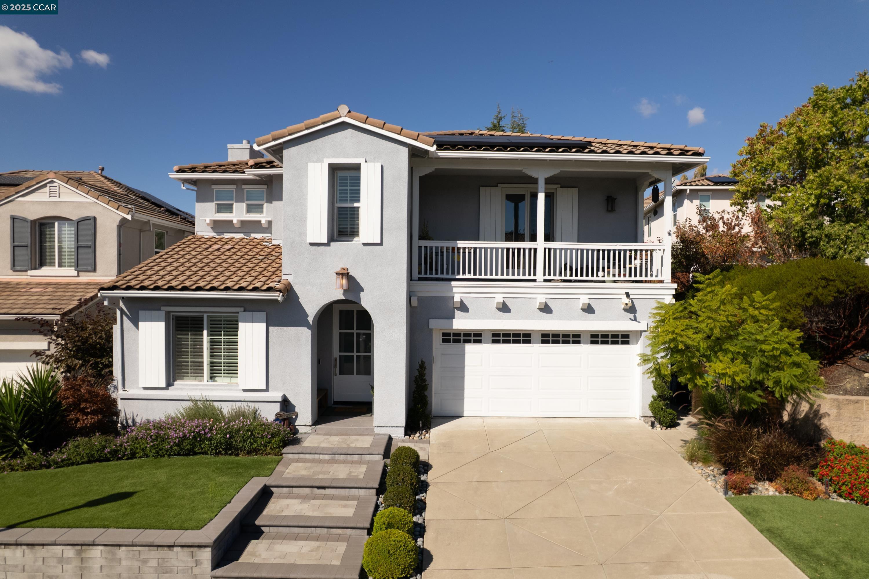 1236 Andreas Way San Ramon, CA 94582 - Photo 1 of 1 a front view of a house with a yard and garage