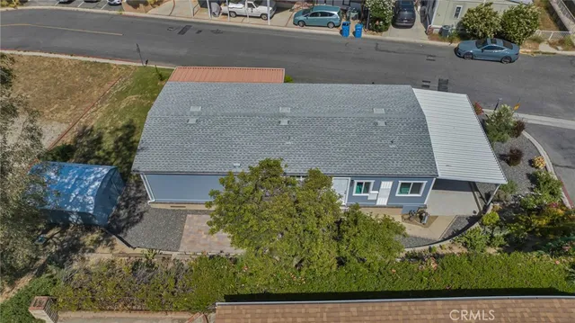 a view of city and mountain