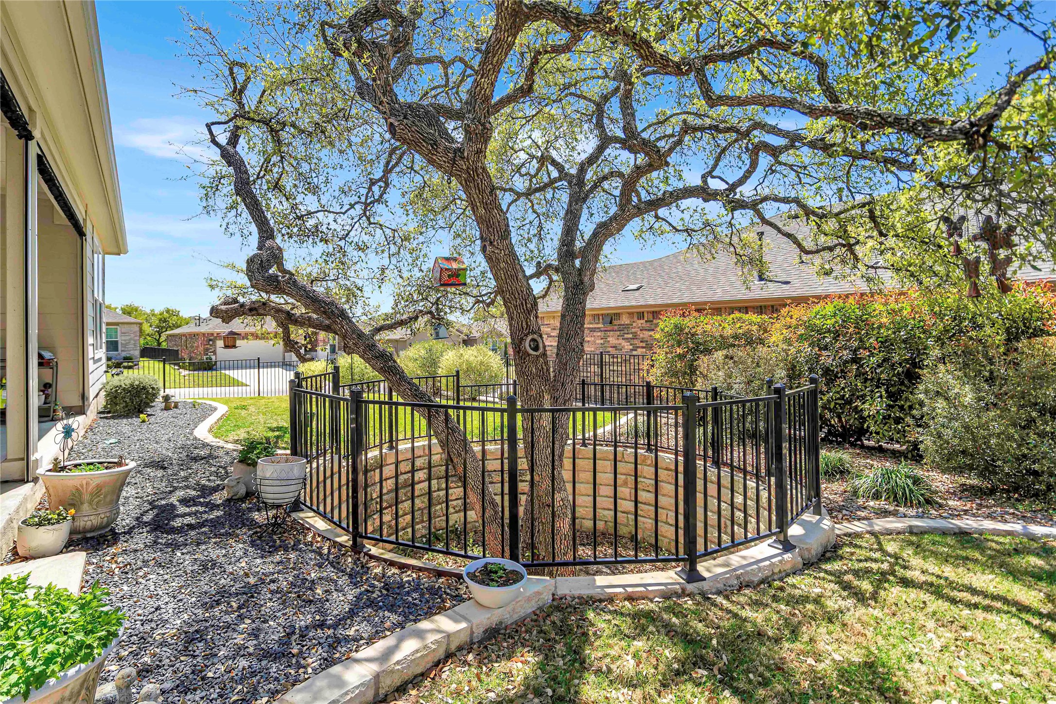 126 Lafayette Street Georgetown, TX 78633 - Photo 28 of 30 a view of a wrought iron fences in front of house