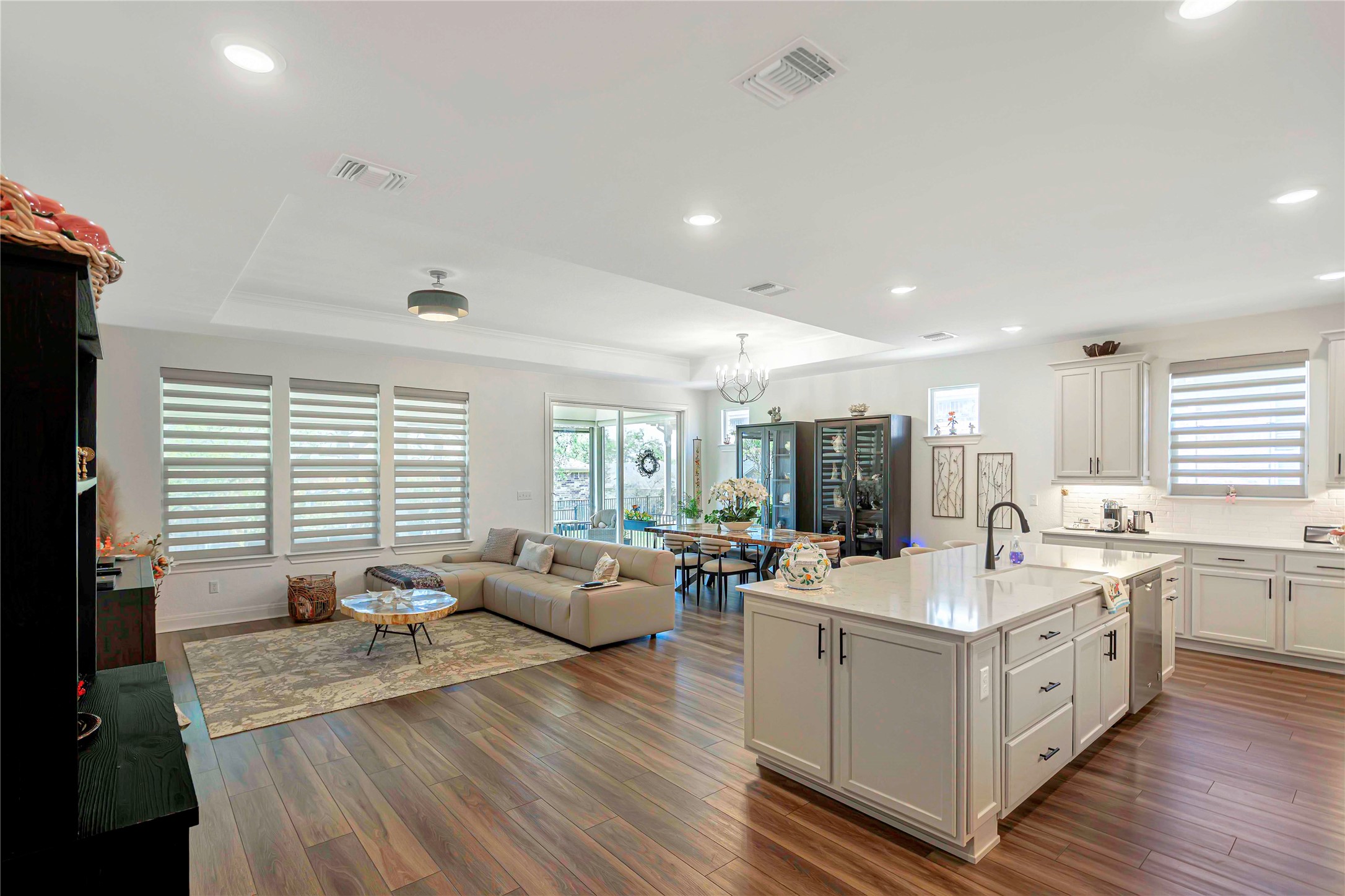 126 Lafayette Street Georgetown, TX 78633 - Photo 10 of 30 a large white kitchen with a large window