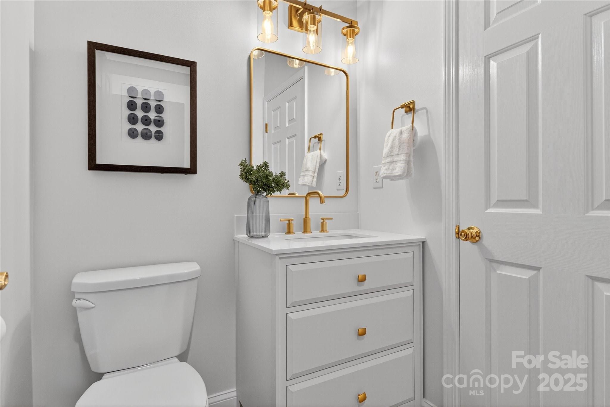 209 Whitegrove Drive Fort Mill, SC 29715 - Photo 22 of 48 a bathroom with a toilet a sink and a mirror