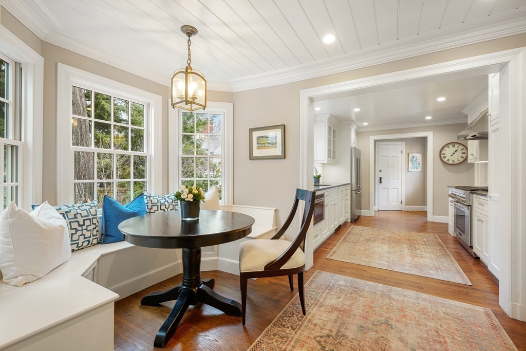 21 Alden Road Wellesley, MA 02481 - Photo 13 of 36 a view of a dining room with furniture window and wooden floor