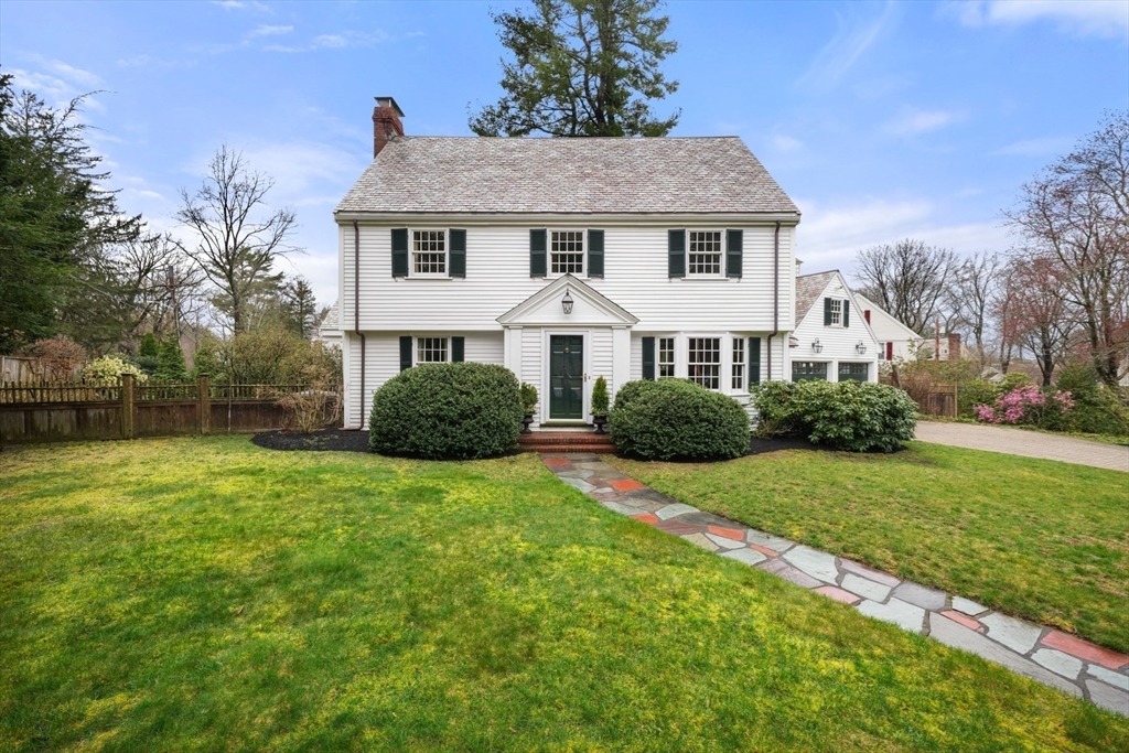 21 Alden Road Wellesley, MA 02481 - Photo 2 of 36 a front view of a house with a yard