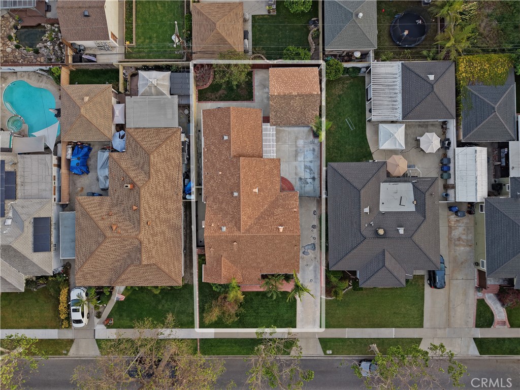 6116 Arbor Road Lakewood, CA 90713 - Photo 44 of 46 an aerial view of residential houses with outdoor space and parking