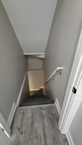 an empty room with a natural light