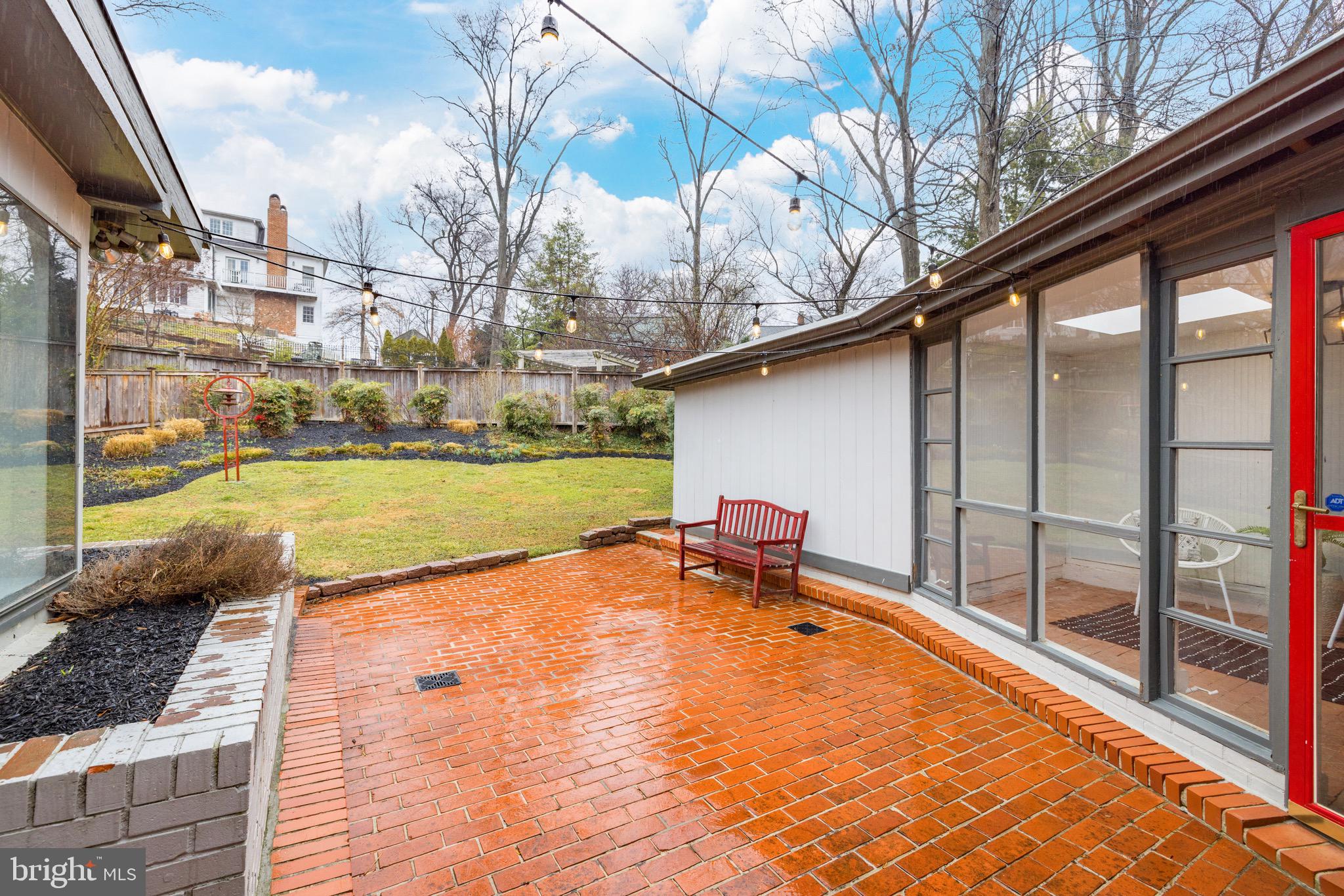 4019 24th Road North Arlington, VA 22207 - Photo 24 of 27 Gorgeous Rear Yard with Brick Patio