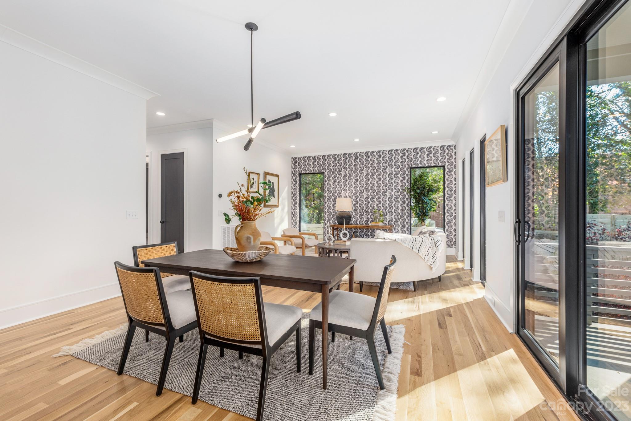 4338 Castleton Road Charlotte, NC 28211 - Photo 7 of 38 a view of a dining room with furniture window and outside view