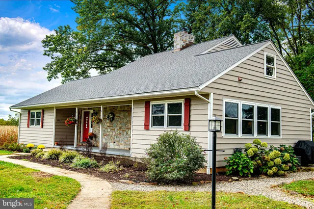 a front view of a house