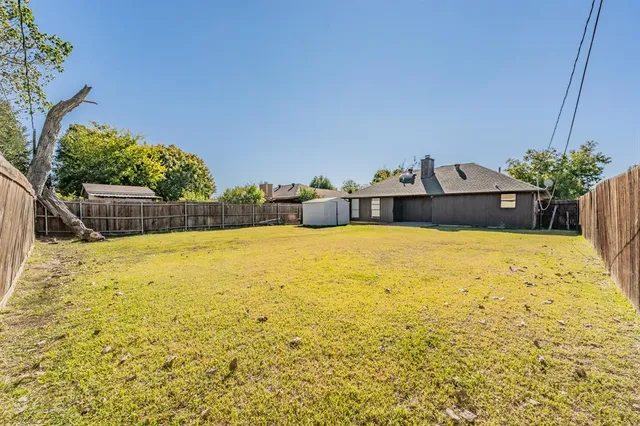 a swimming pool with an outdoor space