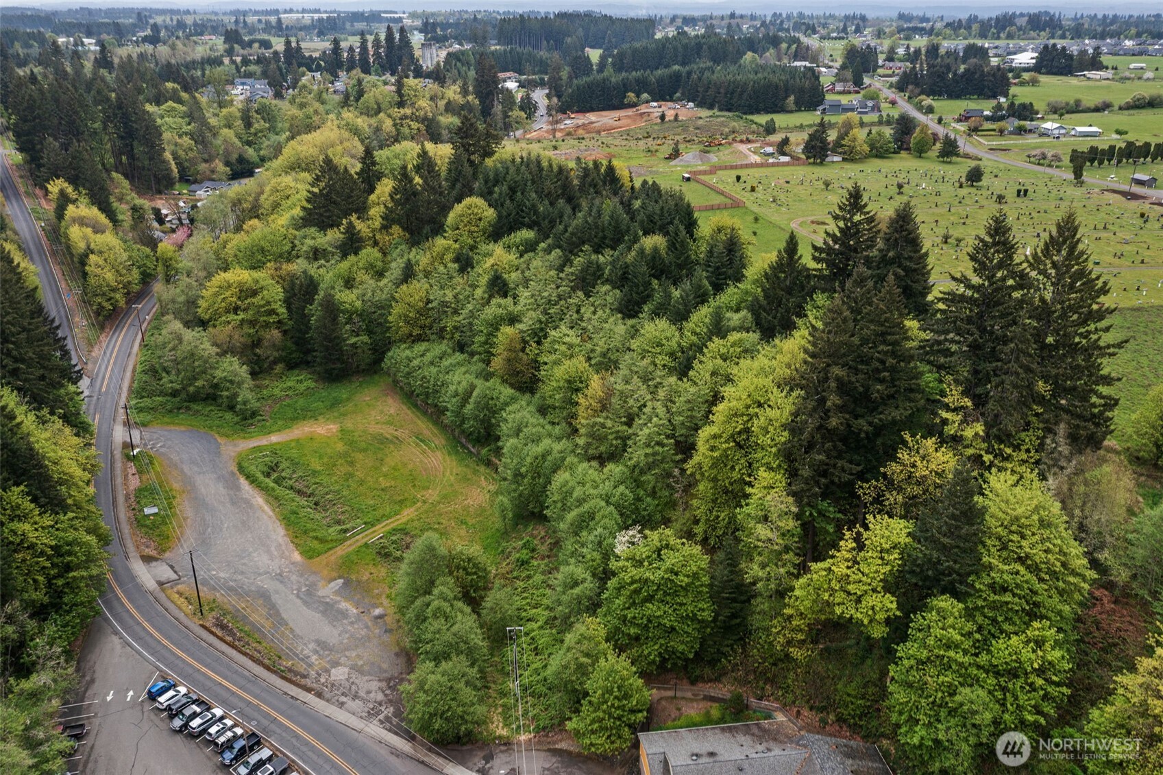 0 Southeast Cowlitz Road Winlock, WA 98596 - Photo 8 of 14 an aerial view of residential houses with outdoor space