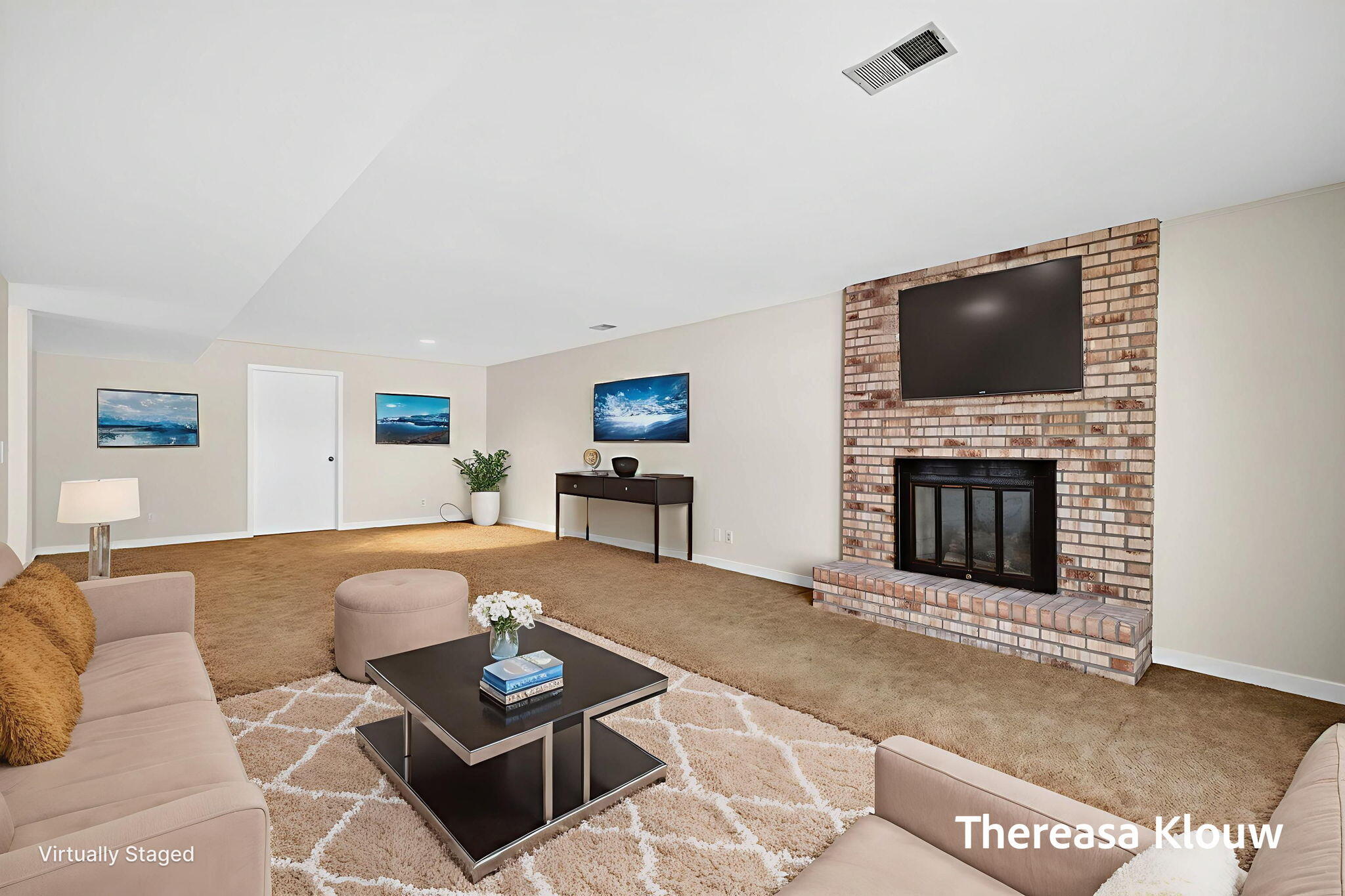 17496 Meadow Wood Road Spring Lake, MI 49456 - Photo 37 of 50 AI STAGED Lower Level Great Room