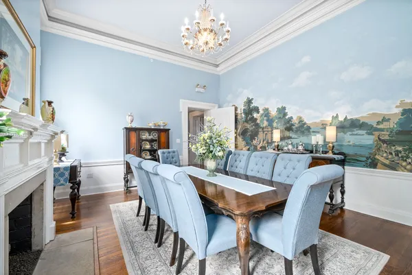 a bed room with a bed and a fireplace