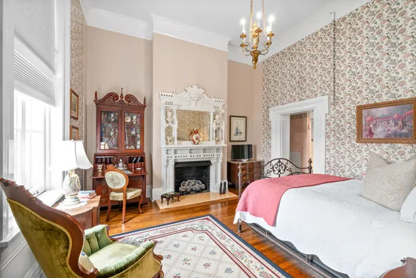 a view of cabinets with wooden floor