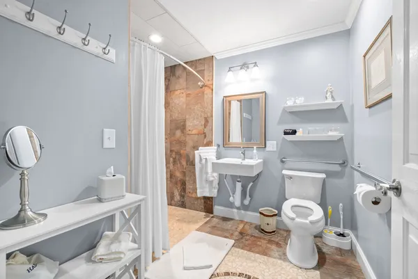 a very nice looking room with a large window