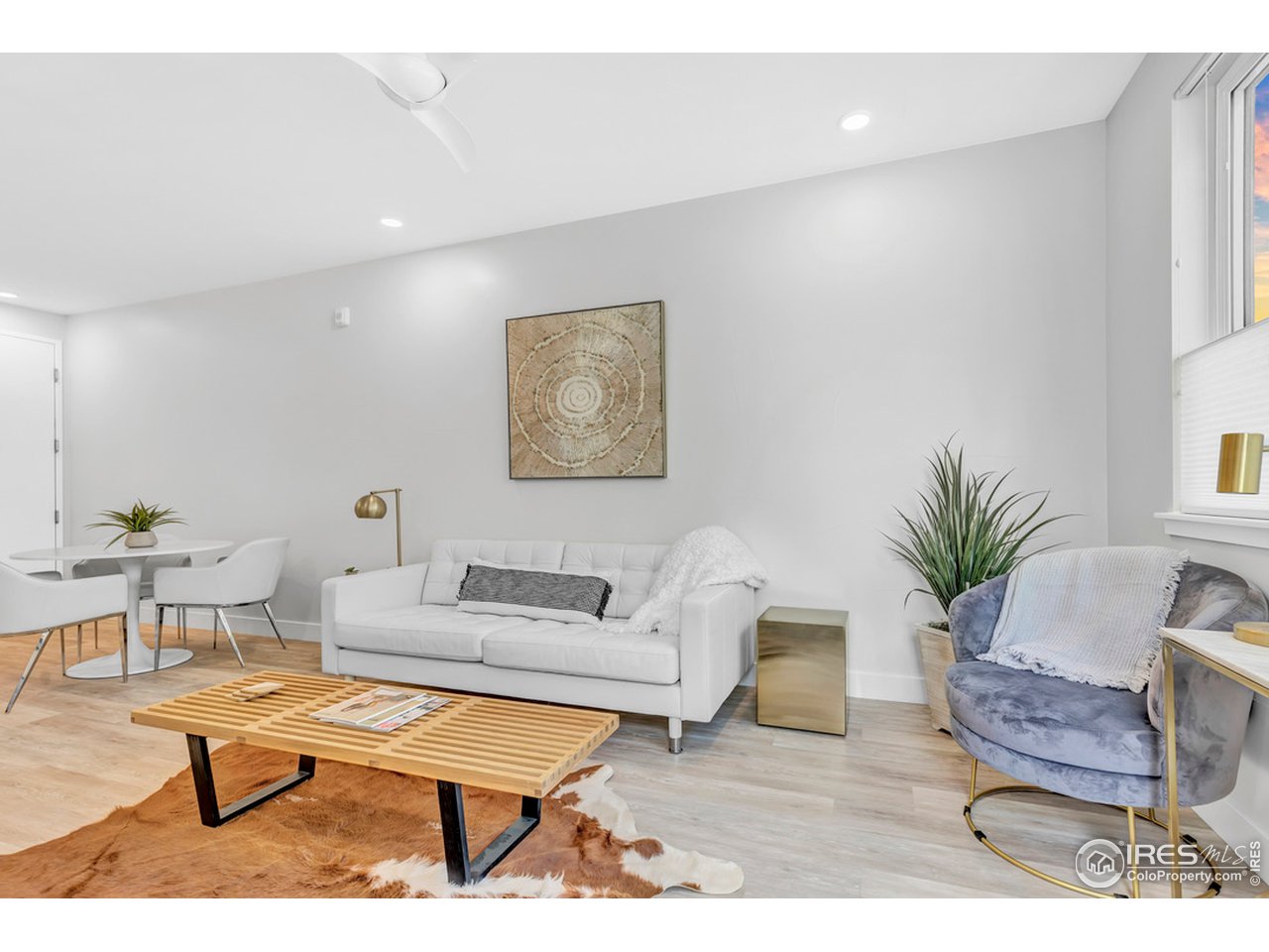 3261 Airport Road, Unit 204 Boulder, CO 80301 - Photo 3 of 36 a living room with furniture a rug and a potted plant