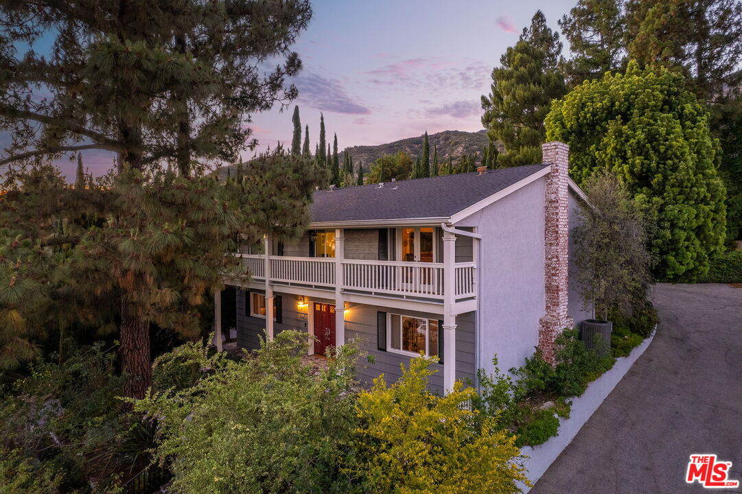 a aerial view of a house