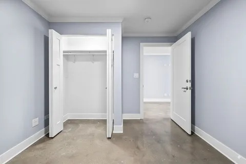 a view of room with closet area