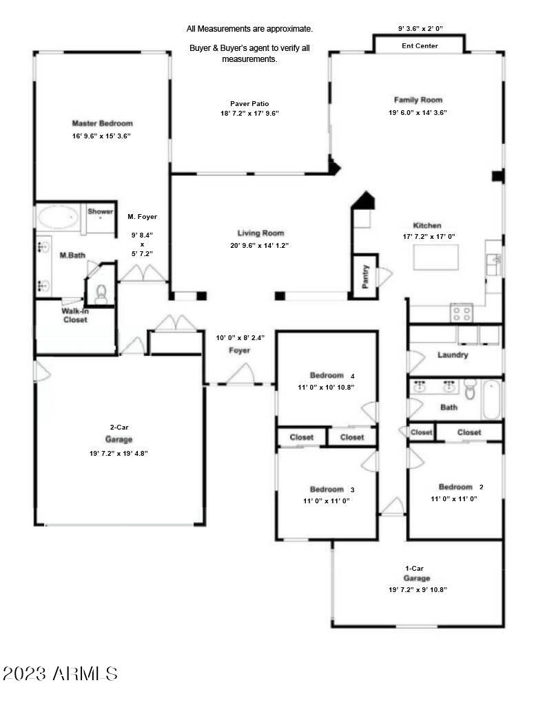 1448 North Rochester Drive Gilbert, AZ 85234 - Photo 48 of 48 Rochester Approx Floorplan-Jpeg