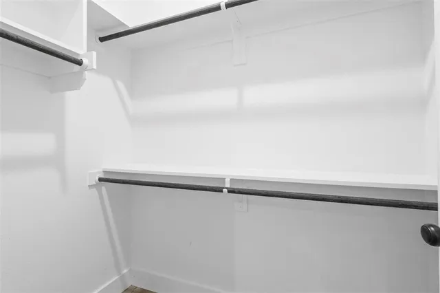 a close view of closet