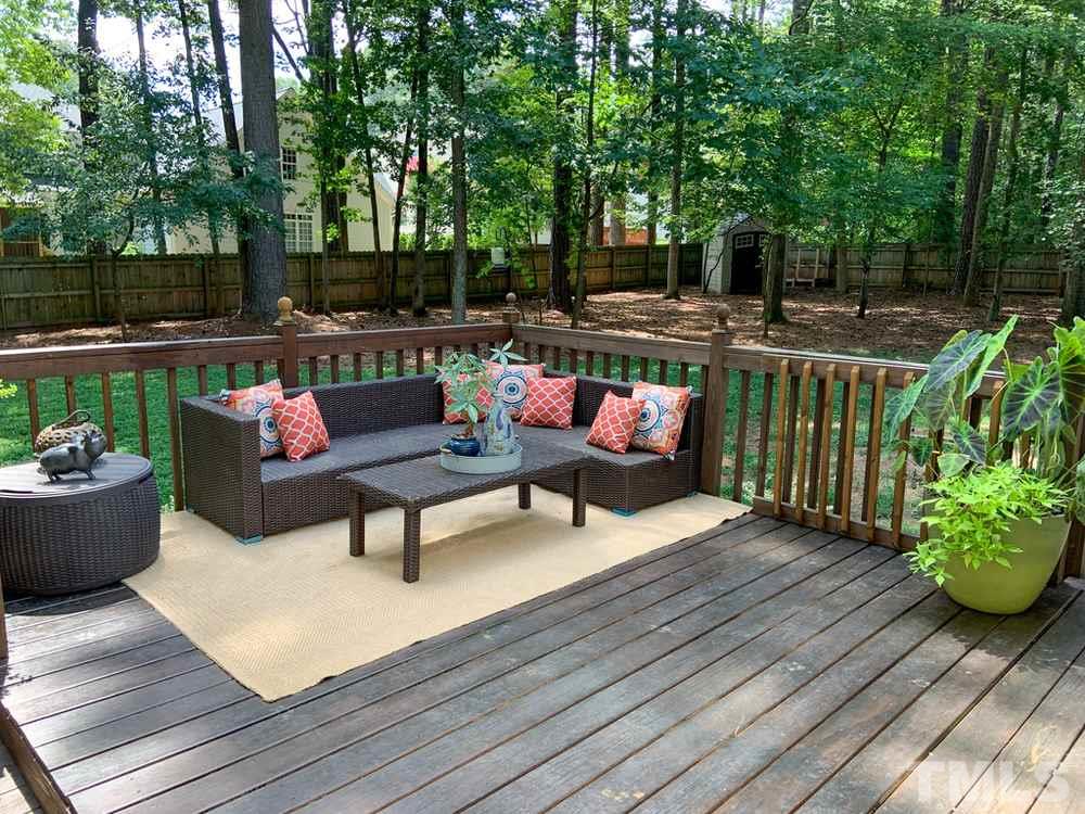 8709 Sleepy Creek Drive Raleigh, NC 27613 - Photo 25 of 28 Large oversized Deck with outside living space