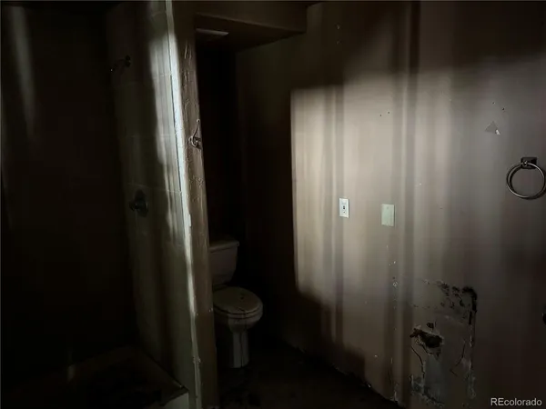 a bathroom with a toilet