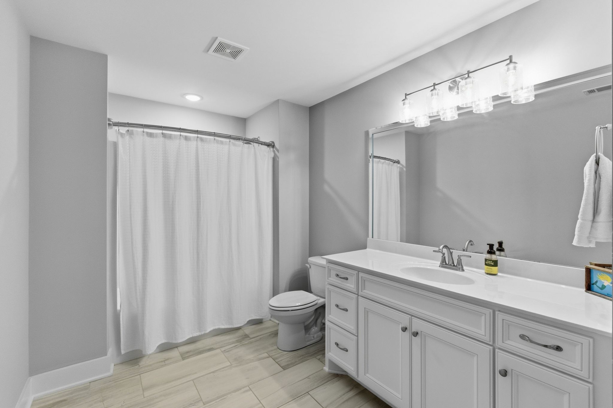 17845 Highway 76 East Springfield, TN 37172 - Photo 42 of 55 a bathroom with a double vanity sink mirror and toilet