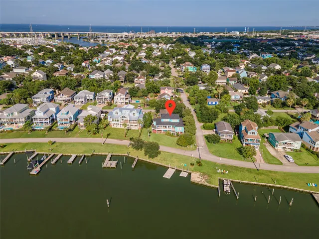 a ocean view with palm trees