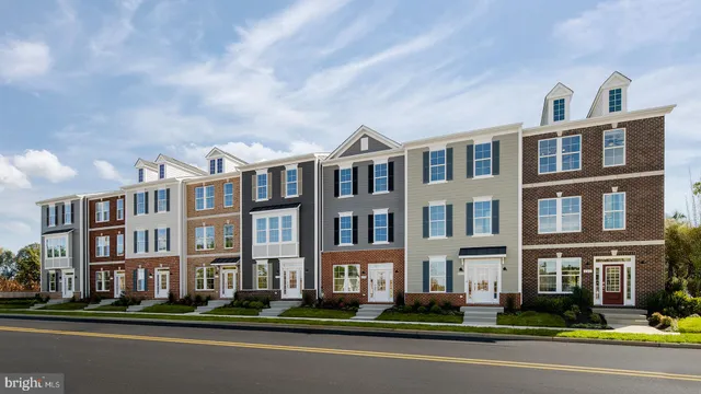 a front view of a building with street view